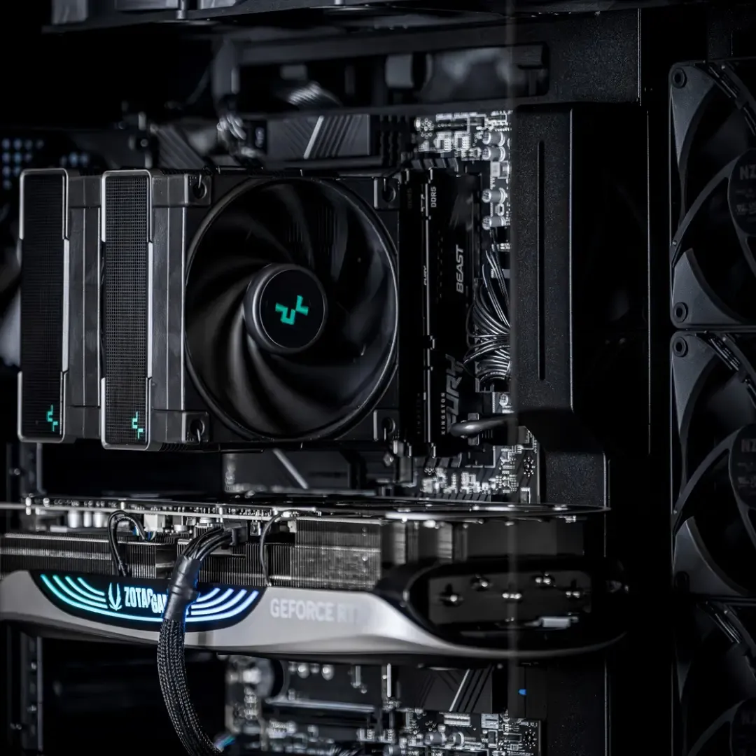 Custom rendering workstation built in the NZXT H9 to handle all forms of editing and rendering at 4K.